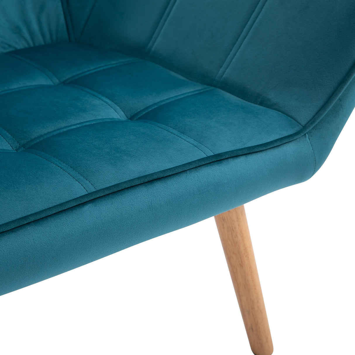 easycomfort easycomfort poltroncina da camera design scandinavo poltrona in velluto e legno color petrolio per soggiorno o ufficio 67x61 5x71cm ean 8055776913292