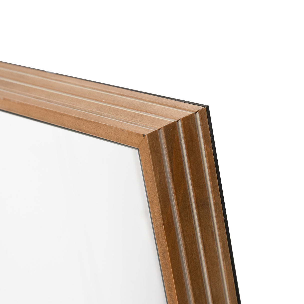 easycomfort easycomfort specchio da parete e da appoggio in legno di pino con ganci inclusi 45x125cm