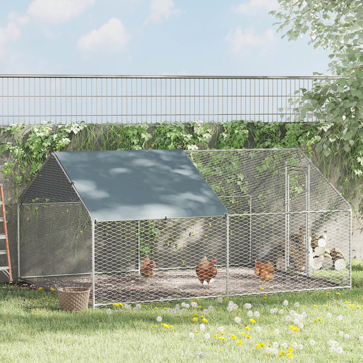 immagine-1-easycomfort-easycomfort-pollaio-da-giardino-gabbia-box-per-esterno-zincato-con-tessuto-oxford-di-copertura-3-x-4-x-1-95-m