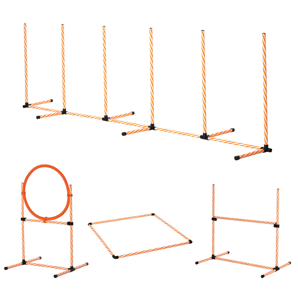 immagine-1-easycomfort-easycomfort-set-agility-dog-per-addestramento-cani-con-slalom-ostacoli-regolabili-fischietto-e-sacca-di-trasporto