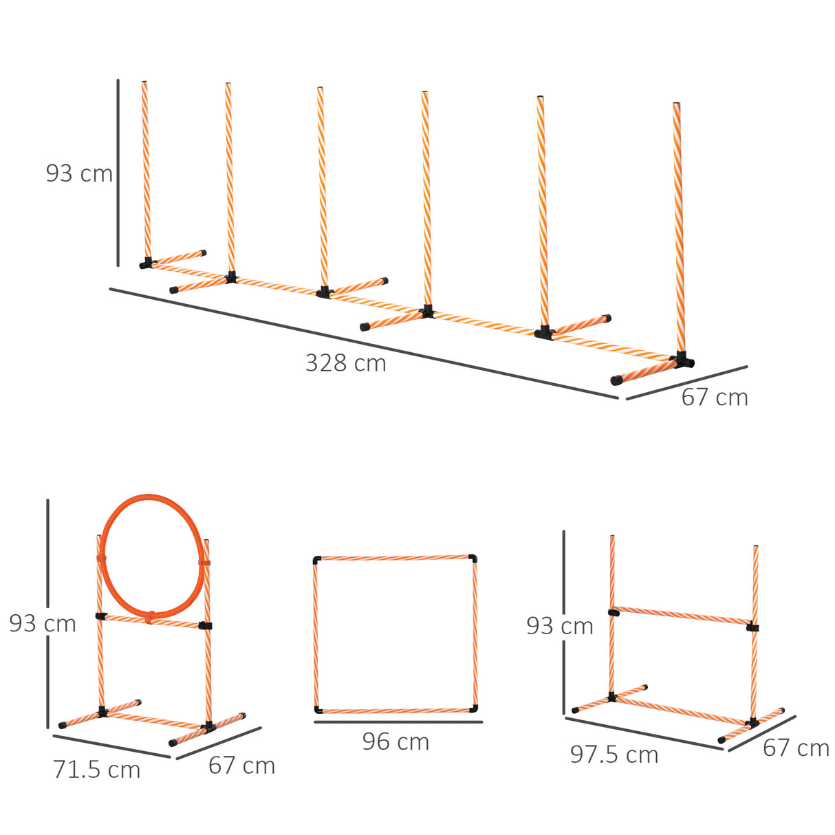 immagine-3-easycomfort-easycomfort-set-agility-dog-per-addestramento-cani-con-slalom-ostacoli-regolabili-fischietto-e-sacca-di-trasporto