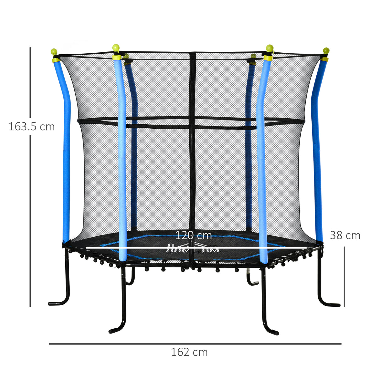 immagine-3-easycomfort-easycomfort-tappeto-elastico-per-bambini-3-10-anni-con-rete-di-sicurezza-e-corde-elastiche-160x163-5-cm-blu-e-nero