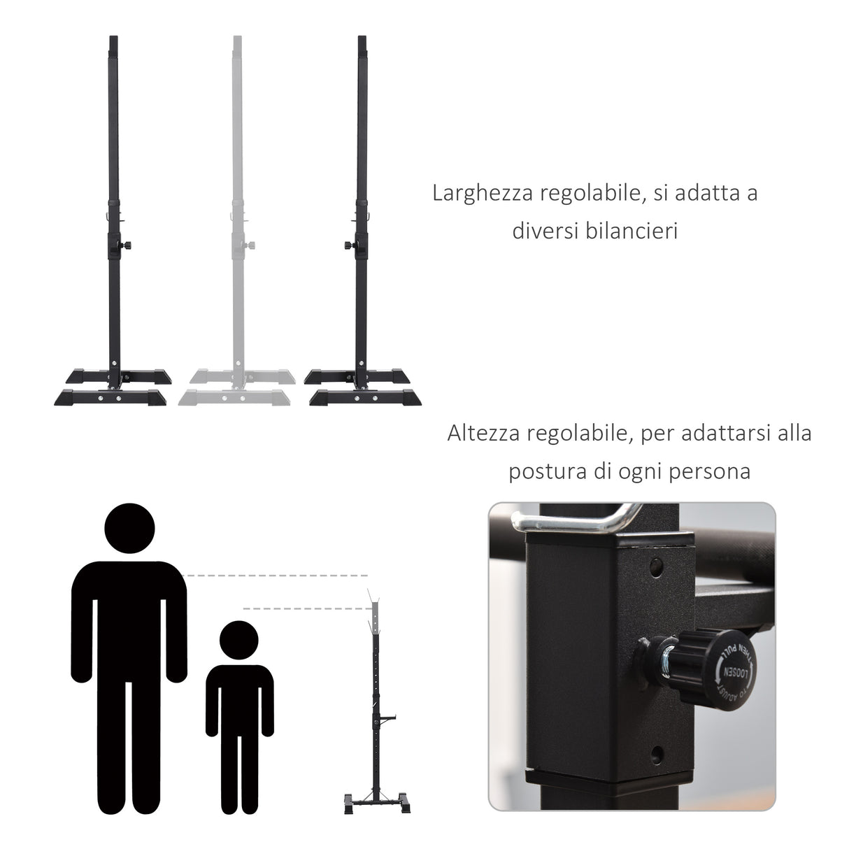 immagine-4-easycomfort-easycomfort-set-di-2-rack-supporto-per-bilanciere-in-acciaio-altezza-regolabile-su-12-livelli-50x49x124-154cm-nero