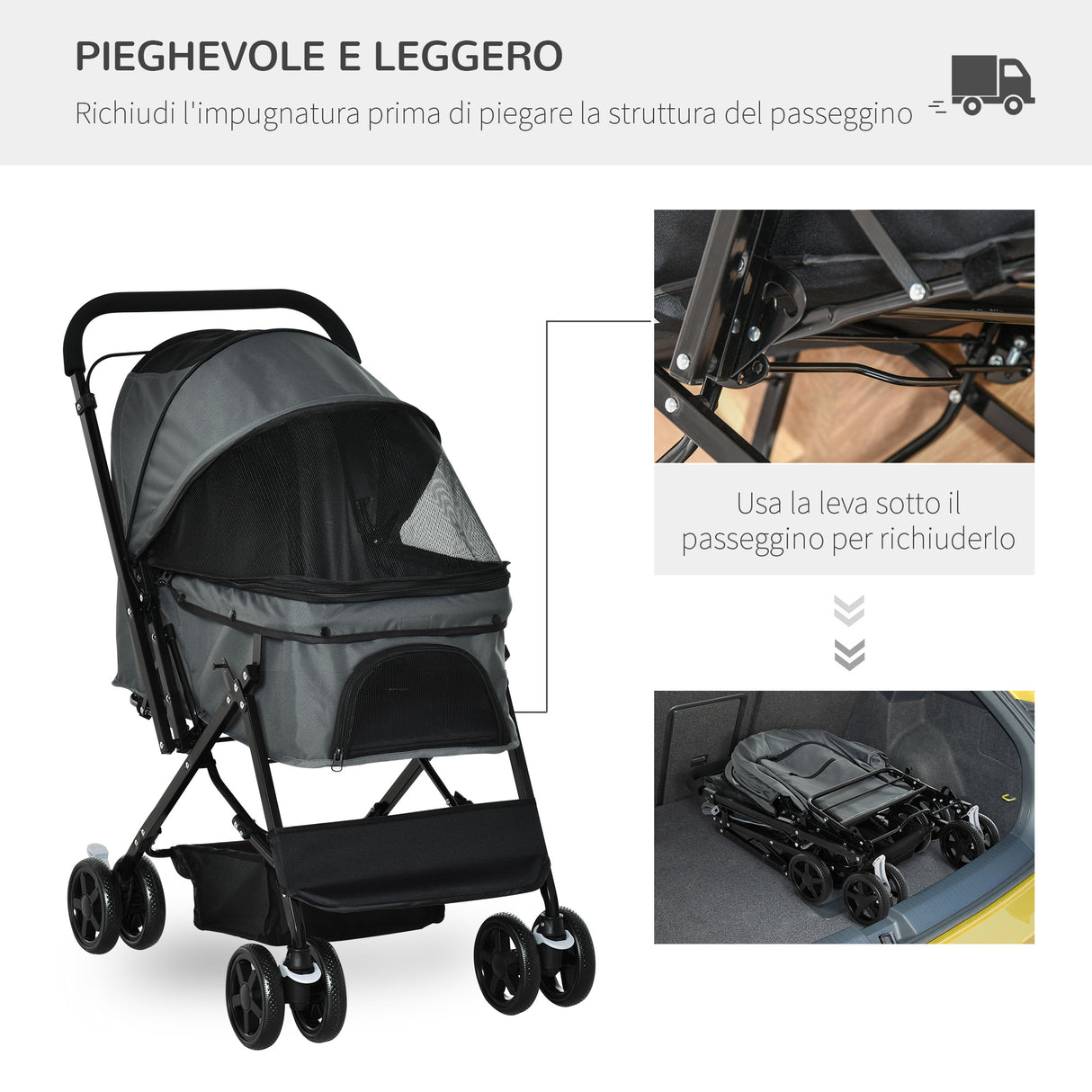 immagine-5-easycomfort-easycomfort-passeggino-per-cani-piccoli-pieghevole-con-maniglione-girevole-e-cestino-portaoggetti-76-5x52x95-cm-grigio