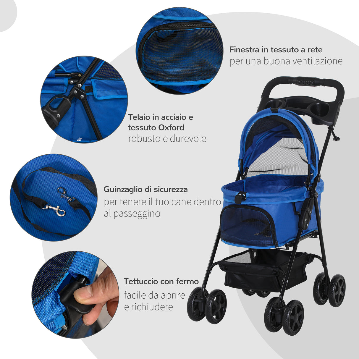 immagine-6-easycomfort-easycomfort-passeggino-per-cani-pieghevole-con-guinzaglio-di-sicurezza-e-cestino-portaoggetti-blu