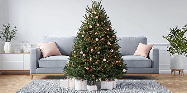 Arbres de Noël décorés