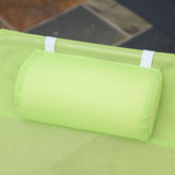 easycomfort easycomfort sdraio pieghevole reclinabile con cuscino da giardino spiaggia verde chiaro