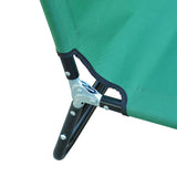 easycomfort sdraio da giardino pieghevole con schienale reclinabile su 4 posizioni 190x56x28cm verde