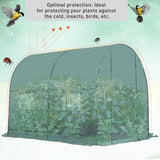 easycomfort easycomfort serra da giardino per piante a tunnel in pe 250 x 200 x 200cm