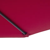 easycomfort easycomfort ombrellone parasole decentrato in metallo bordeaux 3x2.6m
