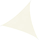 easycomfort easycomfort tenda da sole triangolare a vela bianco crema 3x3x3m