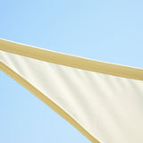 easycomfort easycomfort tenda da sole triangolare crema 6x6x6m