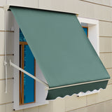 easycomfort easycomfort tenda da sole a caduta con rullo avvolgibile e angolazione regolabile 0 120 180x70cm verde
