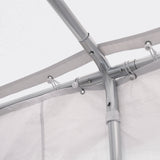 easycomfort easycomfort tendone per feste 6x4m con pareti rimovibili porte e 6 finestre bianco