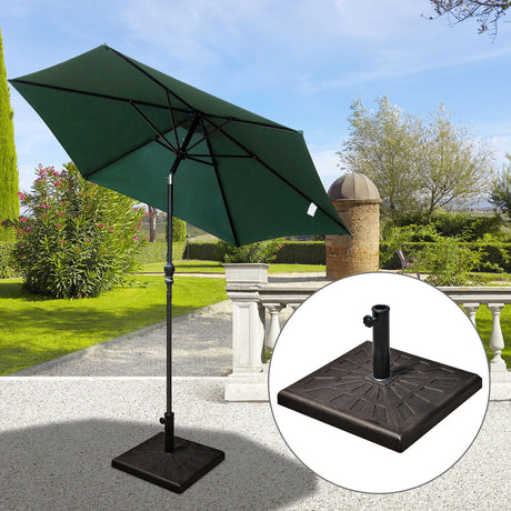 easycomfort easycomfort base per ombrellone diametro 3 8 4 8cm peso 16 8kg da giardino