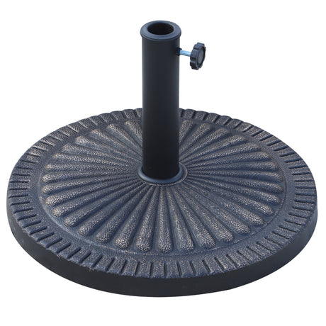 easycomfort easycomfort base per ombrellone diametro 3 8 4 8cm motivo floreale con manopola peso 15kg da giardino resina 49x32cm
