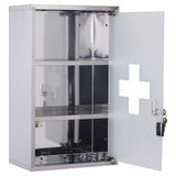 easycomfort easycomfort armadietto medicinali 50x30x18cm cassetta mobile bagno primo soccorso in acciaio inox con serratura ean 8054111845243