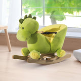 easycomfort easycomfort drago a dondolo in legno per i bambini verde e giallo