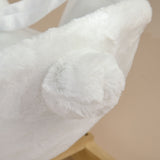 easycomfort easycomfort animale a dondolo a forma di coniglio con suoni e cintura di sicurezza 60x33x50 cm bianco