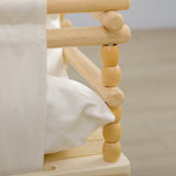 easycomfort easycomfort altalena per bambini 9 36 mesi in legno e cotone con corda regolabile e cuscino 30x30x110 180 cm