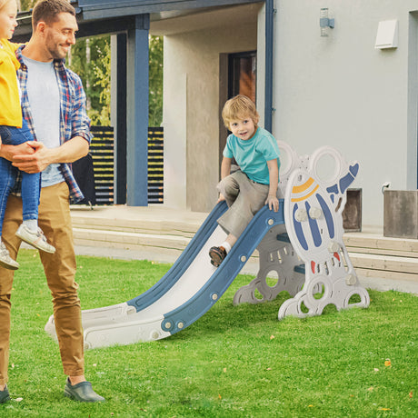 easycomfort easycomfort scivolo per bambini 18 36 mesi in pe e pp a tema spaziale con scale antiscivolo 157x46 5x80 cm