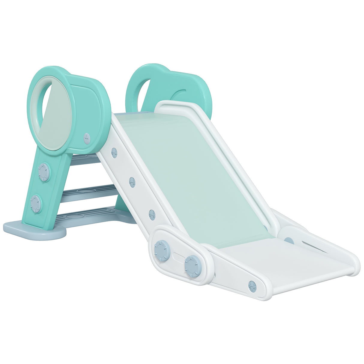 easycomfort easycomfort scivolo per bambini pieghevole in plastica eta 18 mesi 3 anni 102x53x53cm verde