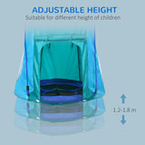 easycomfort easycomfort altalena da giardino con tenda per bambini da 3 8 anni 100cm e corde regolabili blu