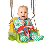 easycomfort easycomfort altalena per bambini 9 36 mesi in pp e pe con corda regolabile e cintura 42x33x120 180 cm