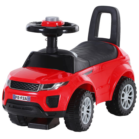 easycomfort easycomfort macchina cavalcabile giocattolo per bambini 12 36 mesi macchina a spinta con vano contenitore e schienale rossa
