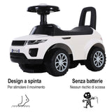 easycomfort easycomfort macchina cavalcabile giocattolo per bambini 12 36 mesi macchina a spinta con vano contenitore e schienale bianca