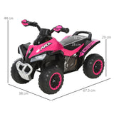 easycomfort easycomfort quad giocattolo per bambini cavalcabile con luci e suoni movimento a spinta eta consigliata 18 36 mesi rosa 67 5x38x 44cm