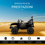 easycomfort easycomfort macchina elettrica per bambini 3 6 anni da 12v con telecomando fari e clacson 100x64 2x71 cm nero