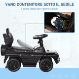 easycomfort easycomfort macchina a spinta per bambini 12 36 mesi con licenza mercedes tettuccio e maniglia di spinta 85 5x40 5x95 cm nero