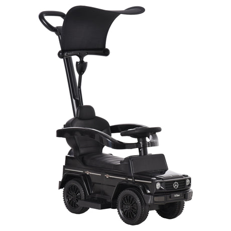 easycomfort easycomfort macchina a spinta per bambini 12 36 mesi con licenza mercedes tettuccio e maniglia di spinta 85 5x40 5x95 cm nero