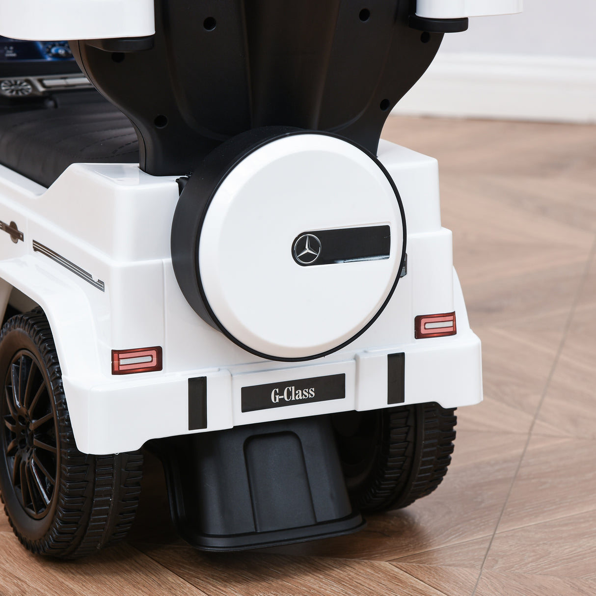 easycomfort easycomfort macchina a spinta per bambini 12 36 mesi con licenza mercedes tettuccio e maniglia di spinta 85 5x40 5x95 cm bianco