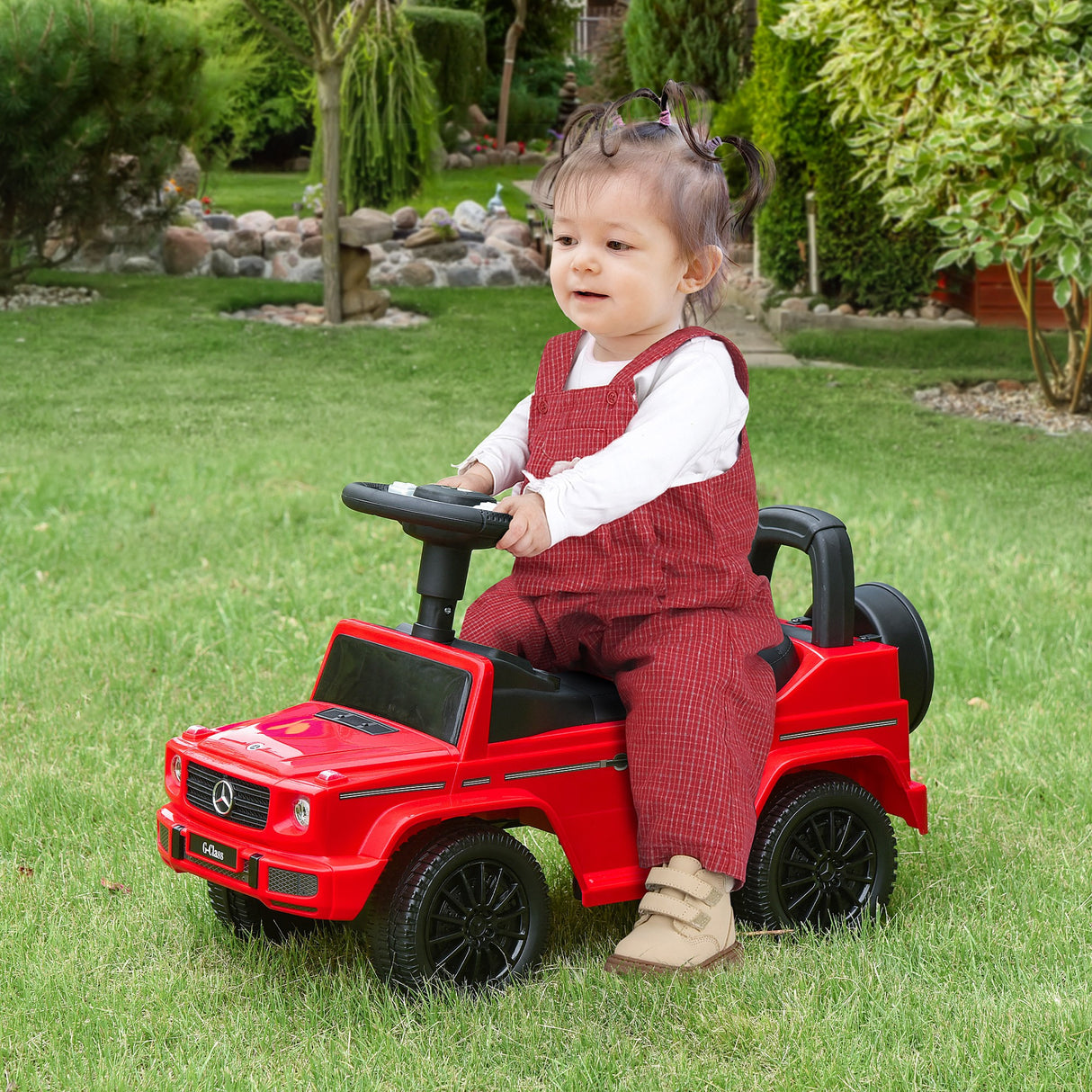 easycomfort easycomfort macchina giocattolo macchina cavalcabile per bambini 12 36 mesi mercedes benz g350 rossa