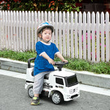 easycomfort easycomfort macchina cavalcabile per bambini eta 12 36 mesi macchina giocattolo bambi con volante fari e suoni licenza mercedes bianco