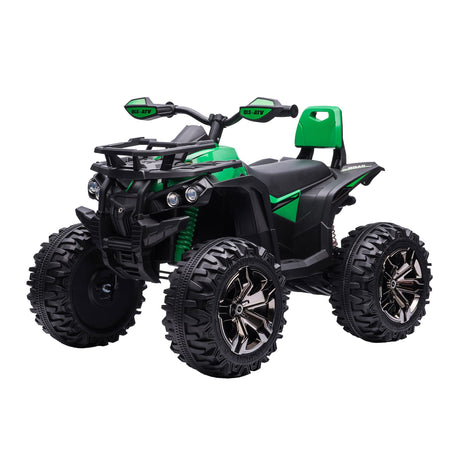 easycomfort easycomfort quad per bambini elettrico 12v con fari e batteria ricaricabile eta 3 5 anni 100x65x73cm verde