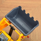 easycomfort easycomfort ruspa giocattolo con volante escavatore manuale e vano nascosto gioco cavalcabile bambini 2 3 anni 70x26x37cm giallo