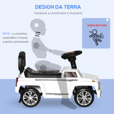 easycomfort easycomfort macchina giocattolo cavalcabile fuoristrada per bambini con fari e musiche integrate eta 18 36 mesi 68x30 5x41 5cm bianco