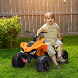 easycomfort easycomfort quad per bambini 3 8 anni con licenza mclaren e fari led 107x71x73 5 cm nero e arancione