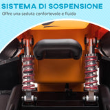 easycomfort easycomfort quad per bambini 3 8 anni con licenza mclaren e fari led 107x71x73 5 cm nero e arancione