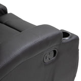 easycomfort easycomfort poltrona relax massaggiante con 8 punti 5 modalita e 2 intensita reclinabile con poggiapiedi e girevole 84x92x109cm nero