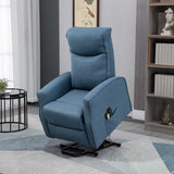 easycomfort easycomfort poltrona relax alzapersona con 8 punti massaggio reclinazione a 135 e 2 telecomandi blu