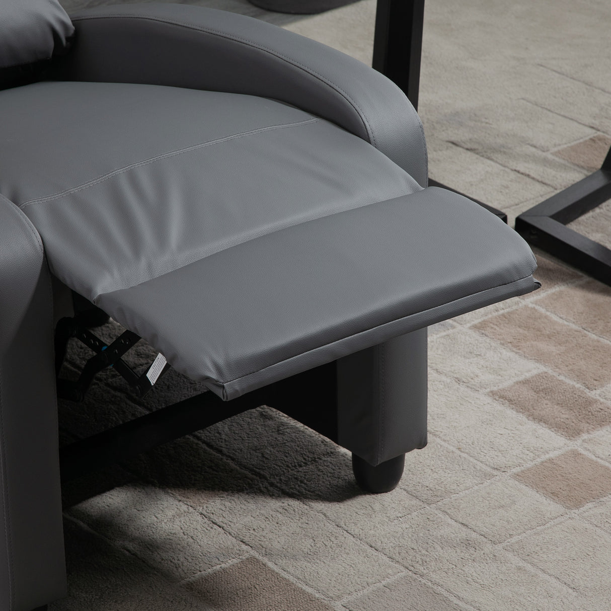 easycomfort easycomfort poltrona relax massaggiante con telecomando e 8 programmi reclinazione e poggiapiedi 68x88x98cm grigio