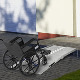 easycomfort easycomfort rampa per sedia a rotelle in lega di alluminio antiscivolo capacita 272kg 183x72x5cm