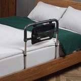 easycomfort easycomfort maniglia per letto con altezza regolabile in acciaio con impugnatura morbida argento