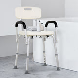 easycomfort easycomfort sedile da doccia con schienale e braccioli sedile da vasca sedia regolabile in altezza ean 8054111847520