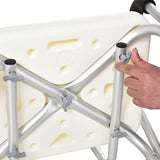 easycomfort easycomfort sedile da doccia con schienale e braccioli sedile da vasca sedia regolabile in altezza ean 8054111847520