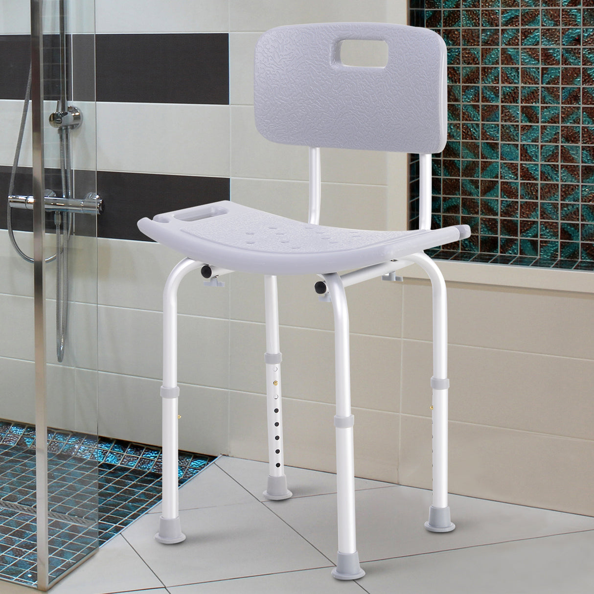 easycomfort easycomfort sedia doccia in alluminio e plastica altezza regolabile 8 livelli ean 8054111842143